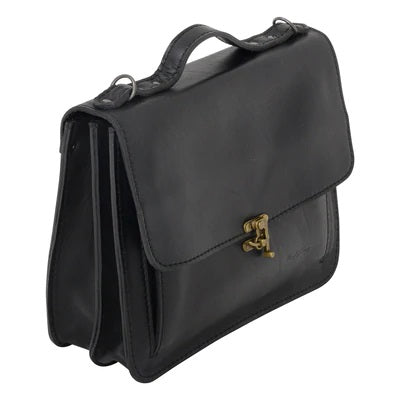 Leather 13 inch Clasp Briefcase