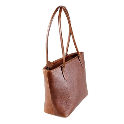 Leather 13 Inch tote work handbag