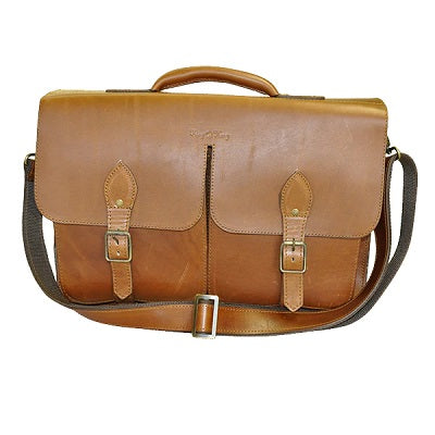 15 Inch Veg Leather Business Classic Satchel Bag