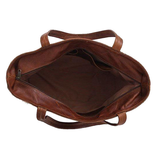 Roomy Tote Shopper Leather Handbag - kingkong-leather