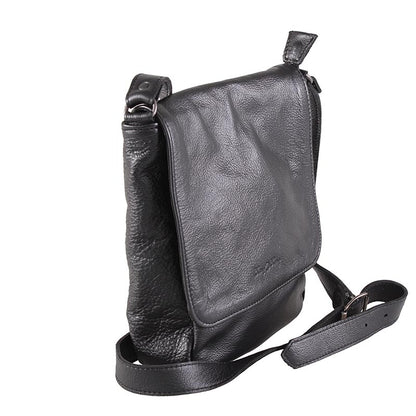 8-inch messenger sling leather bag - kingkong-leather